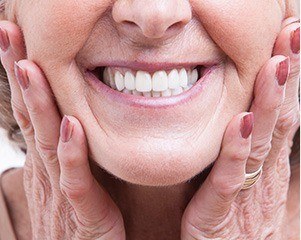 Closeup of healthy smile